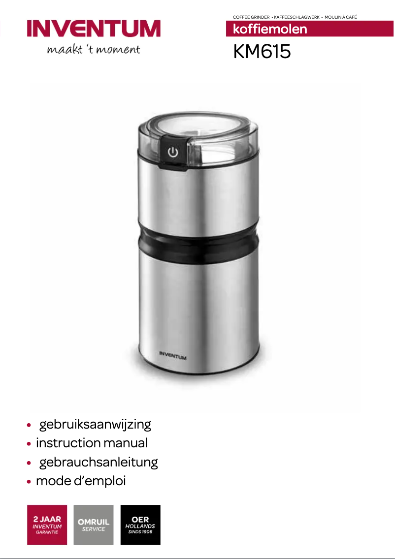 First page image of the manual for KM615