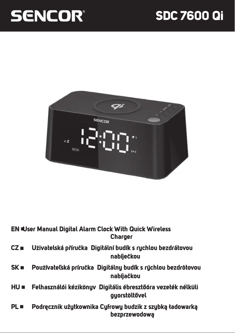 First page image of the manual for SDC 7600Qi