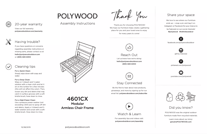 First page image of the manual for 4601CX
