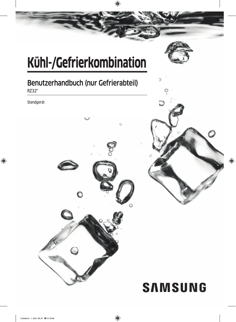 Page 1 of the manual User Manual Samsung RZ32M700EWW