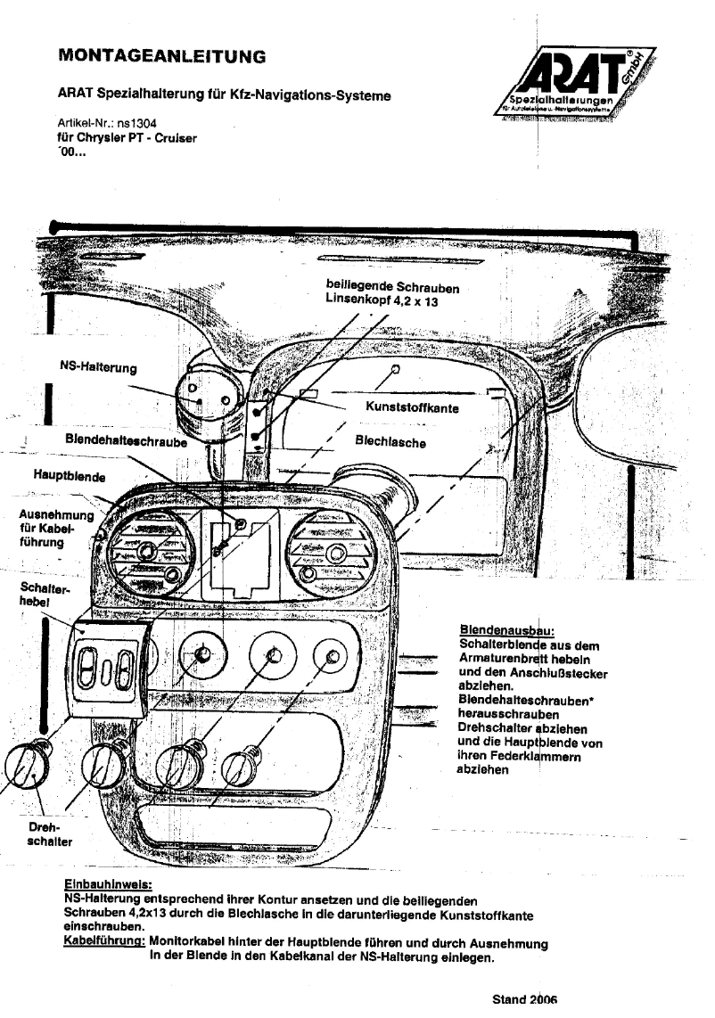 First page image of the manual for NS1304