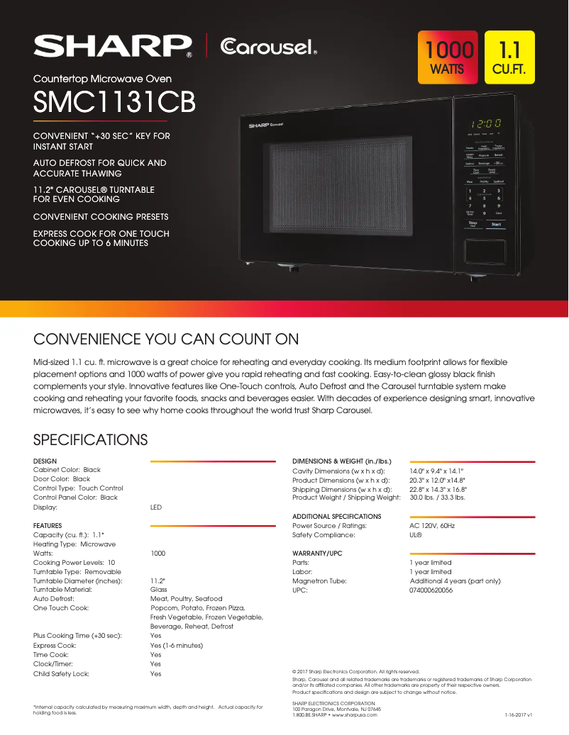 First page image of the manual for SMC1441CB