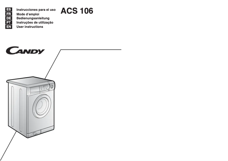 First page image of the manual for LB ACS106 ES