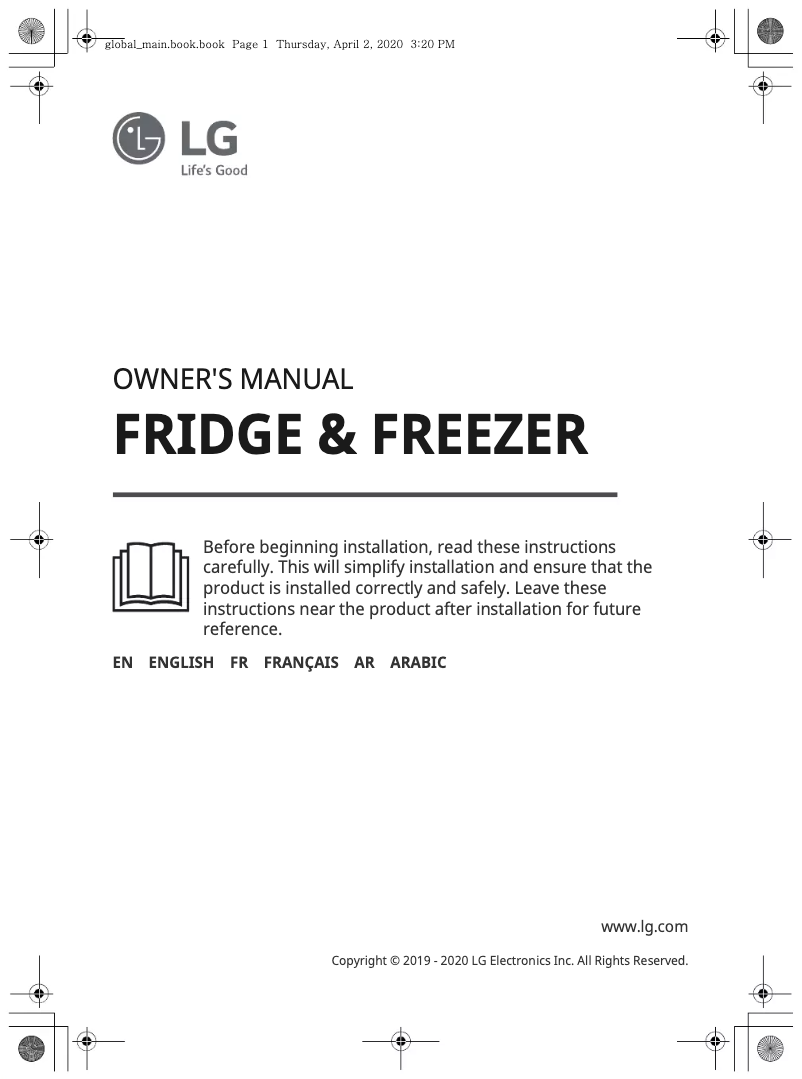 Page 1 of the manual User Manual LG GC-M297SQGT