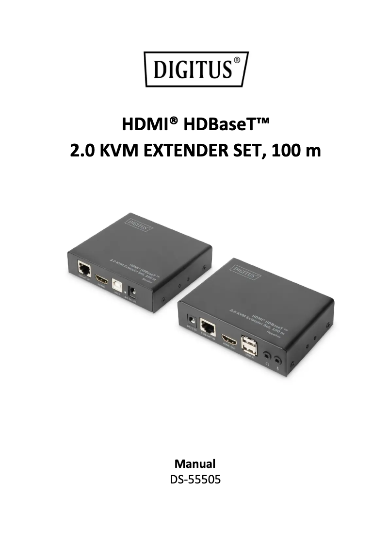 First page image of the manual for DS-55505