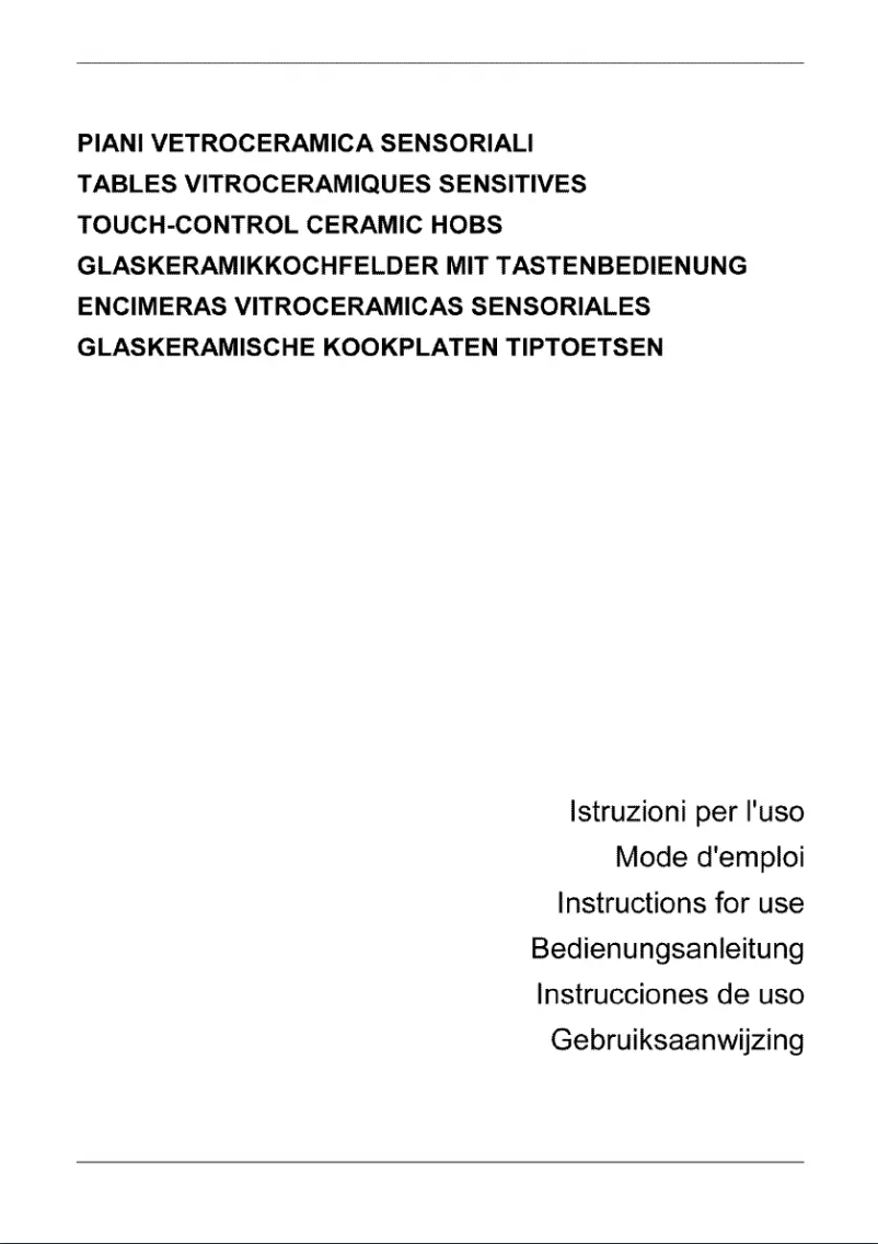 Page 1 of the manual User Manual Smeg SE2754X