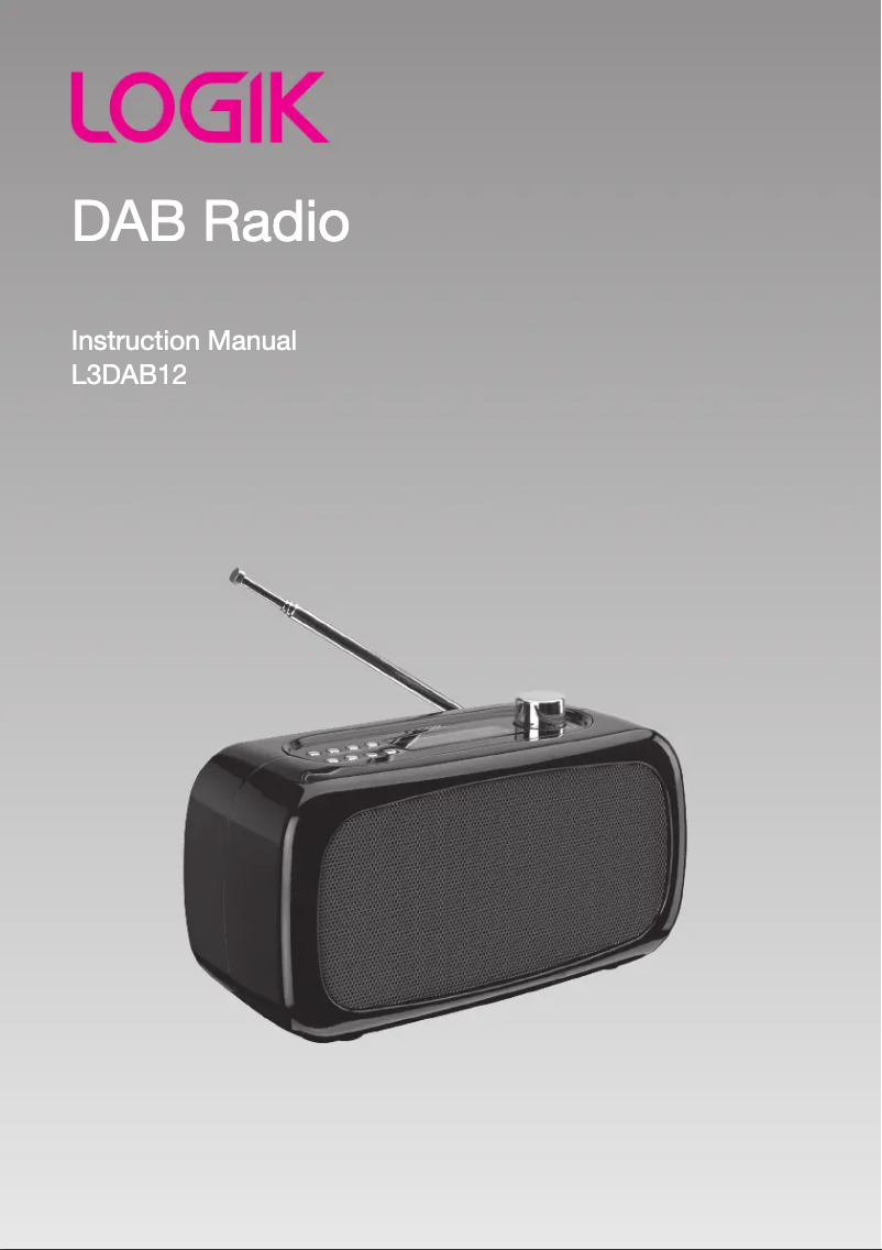 First page image of the manual for L3DAB12