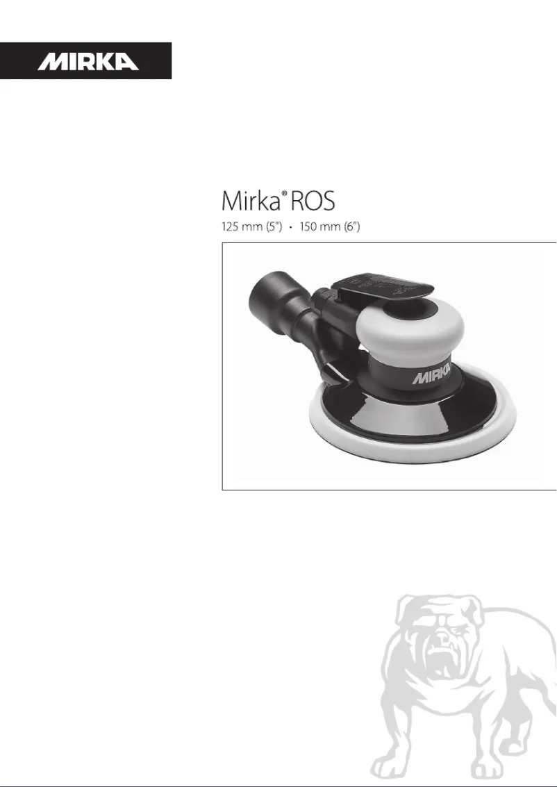 Page 1 of the manual User Manual Mirka ROS 650CV