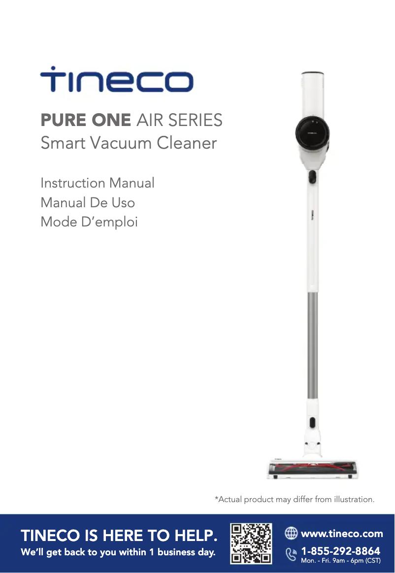 First page image of the manual for Pure ONE Air