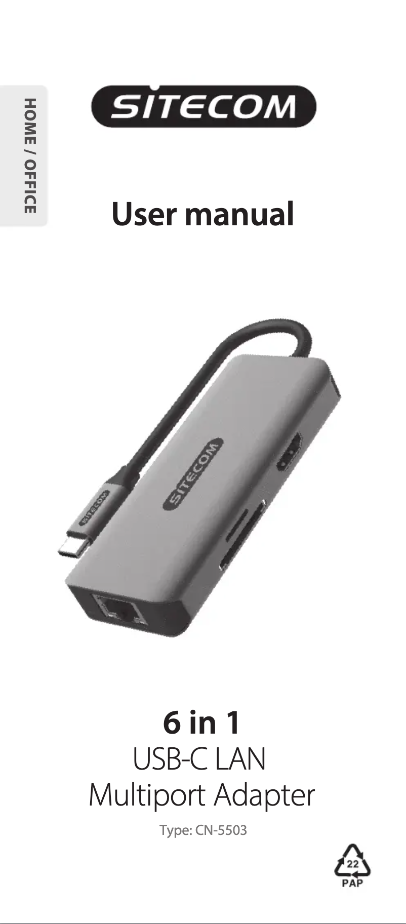 Image de la première page du manuel de l'appareil CN-5503