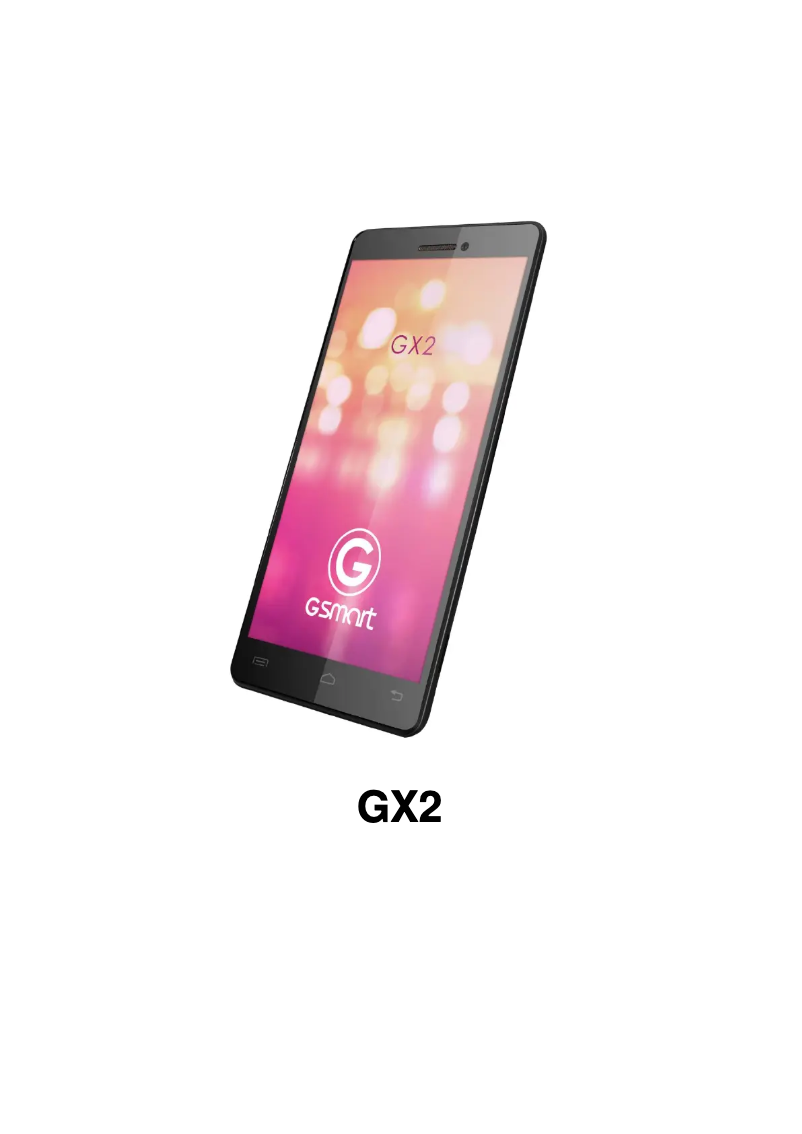 First page image of the manual for GX2