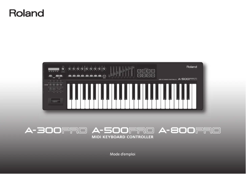 First page image of the manual for Cakewalk A-800Pro