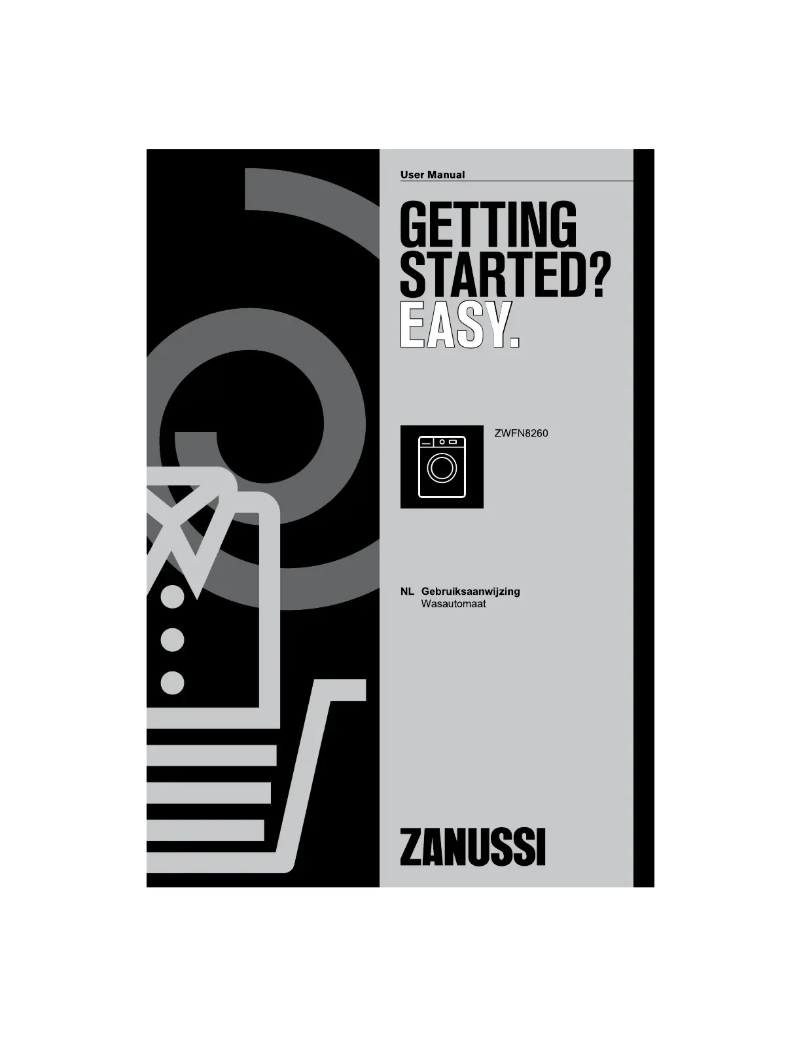 Page 1 of the manual User Manual Zanussi ZWFN8260