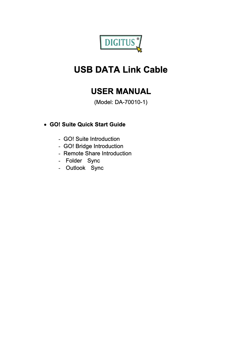 First page image of the manual for DA-70010-1