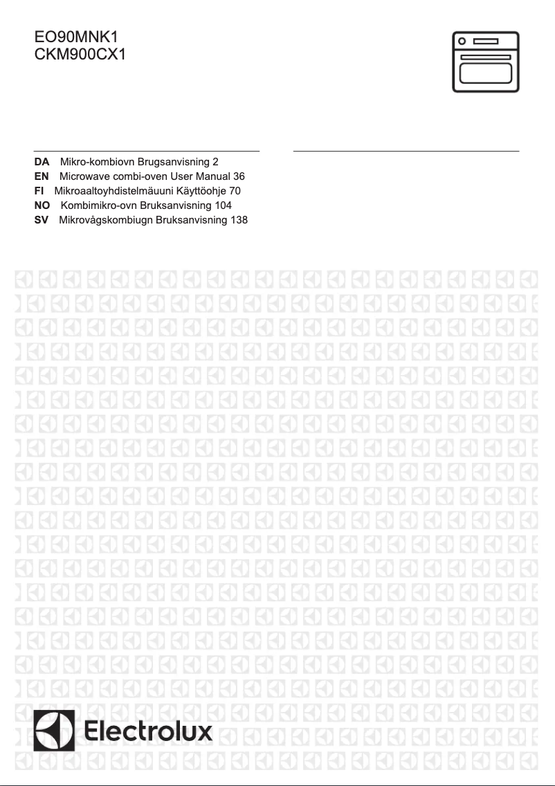 First page image of the manual for EO90MNK1