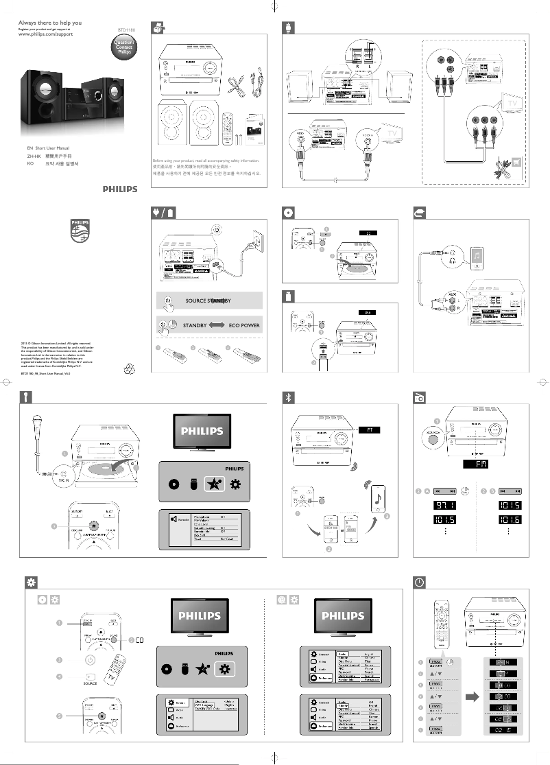 First page image of the manual for BTD1180