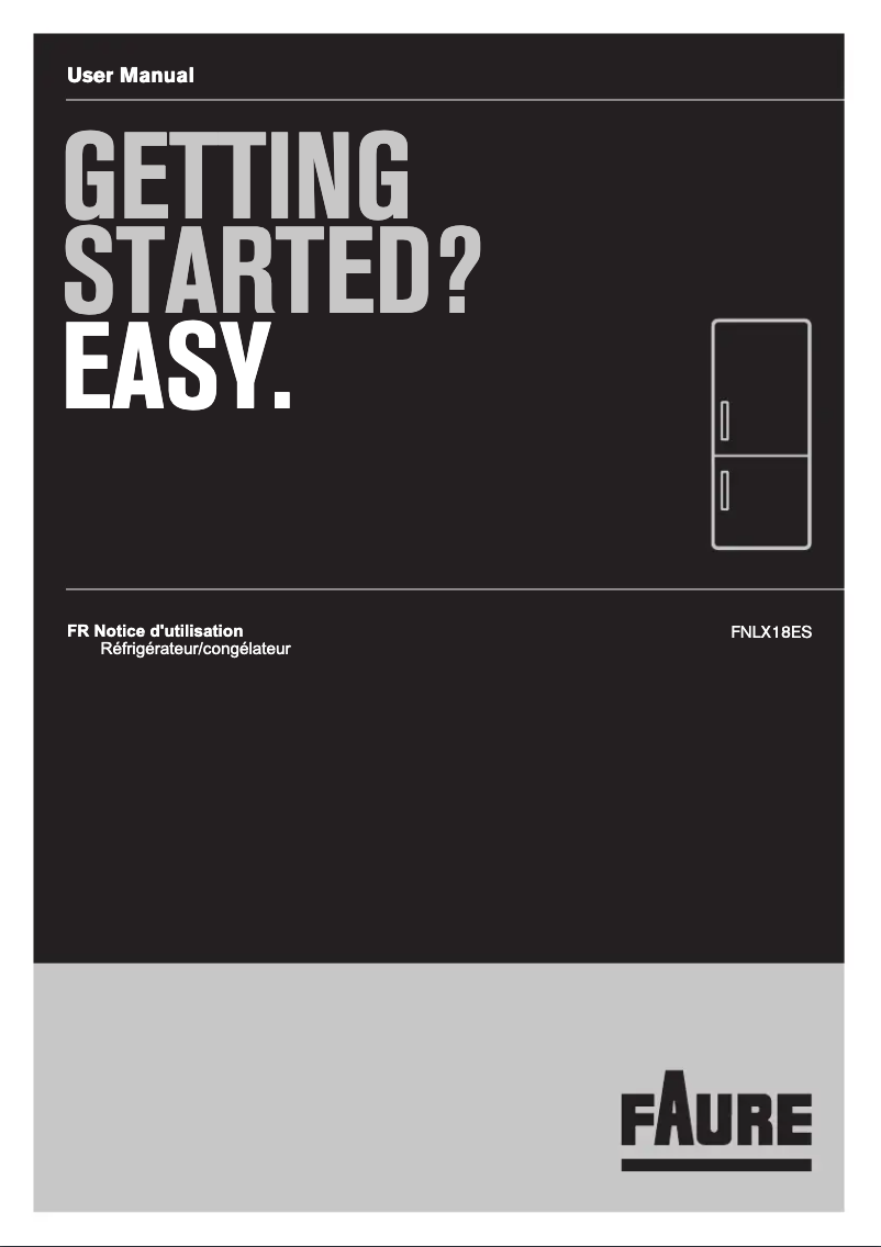 Page 1 of the manual User Manual Faure FNLX18ES