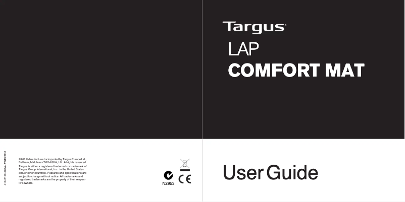 First page image of the manual for AWE72EU