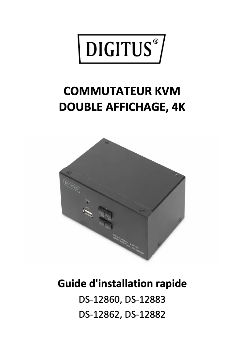 First page image of the manual for DS-12860