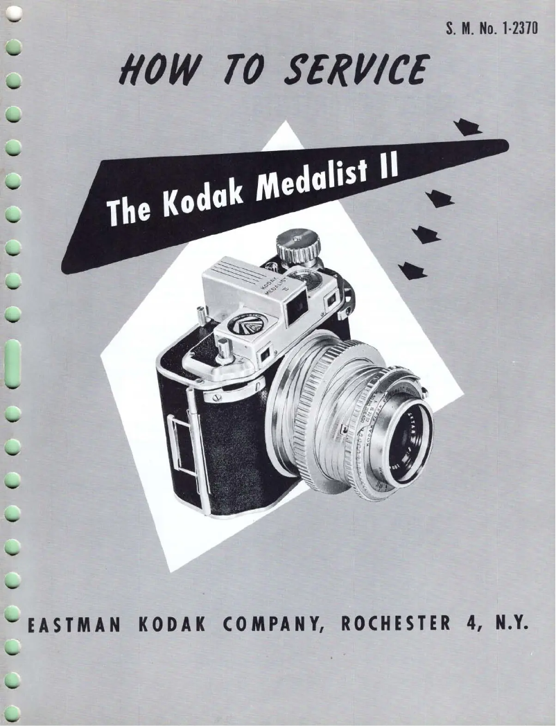 Page 1 of the manual User Manual Kodak Medalist II