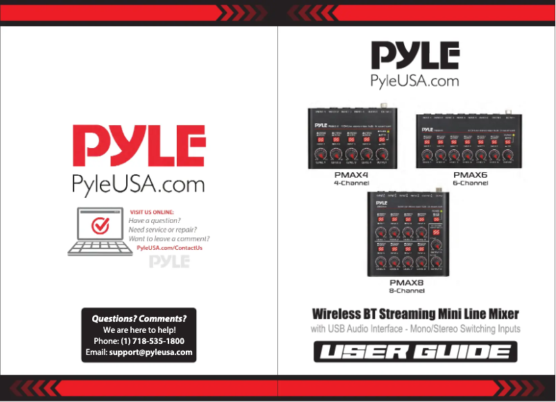 First page image of the manual for PMAX6