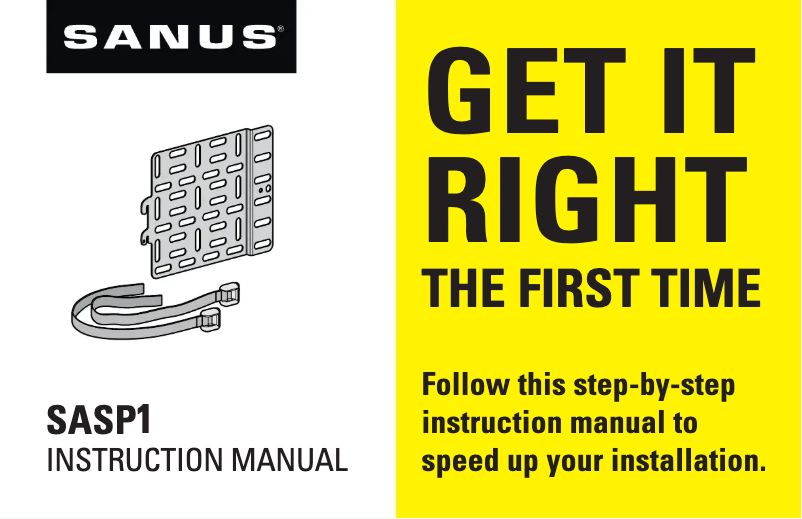 Page 1 of the manual User Manual Sanus SASP1