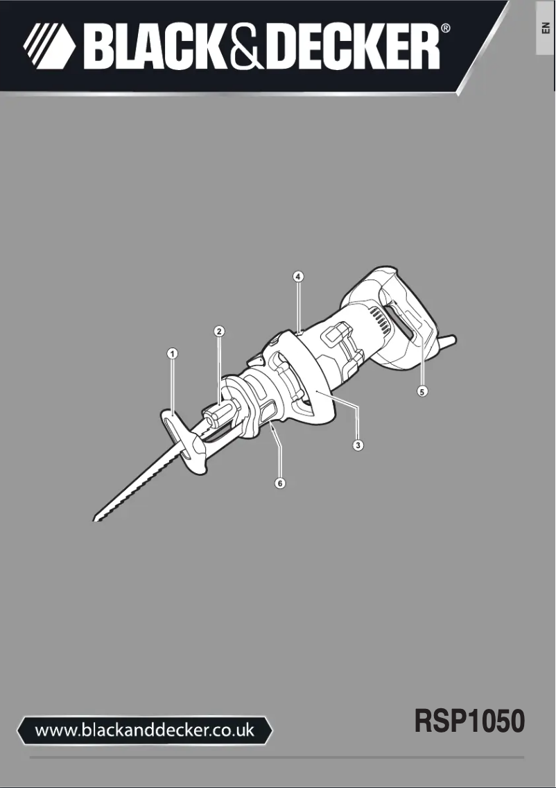 First page image of the manual for RSP1050