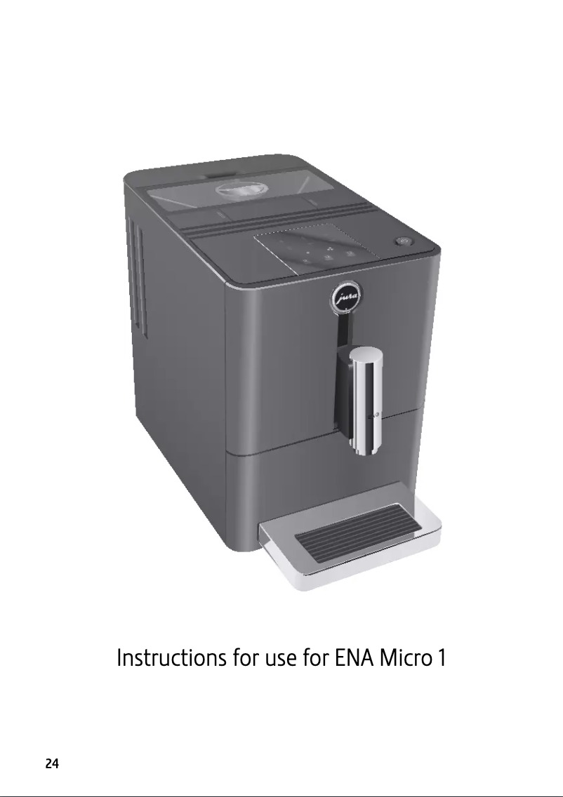 First page image of the manual for ENA Micro 1