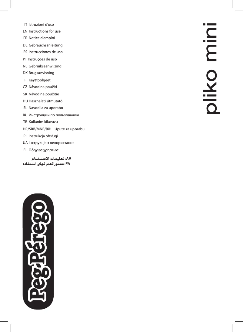 Page 1 of the manual User Manual Peg Perego Pliko Mini Ducati