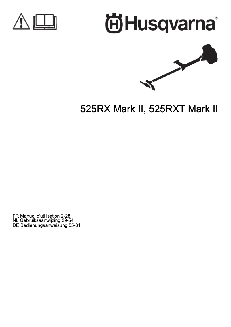 First page image of the manual for 525RXT Mark II