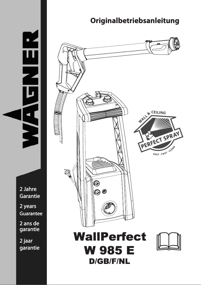 First page image of the manual for WallPerfect W 985 E