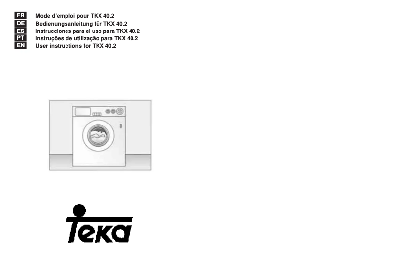 First page image of the manual for TKX 40.2