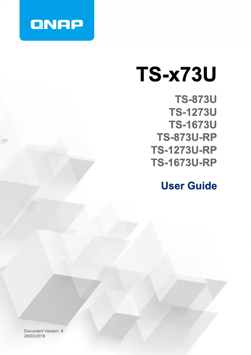 First page image of the manual for TS-1673U-R