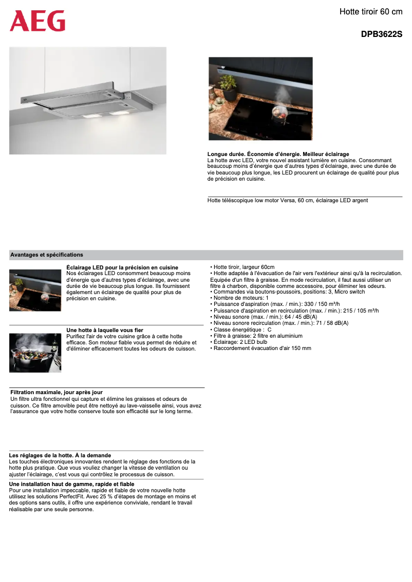 First page image of the manual for DPB3622S