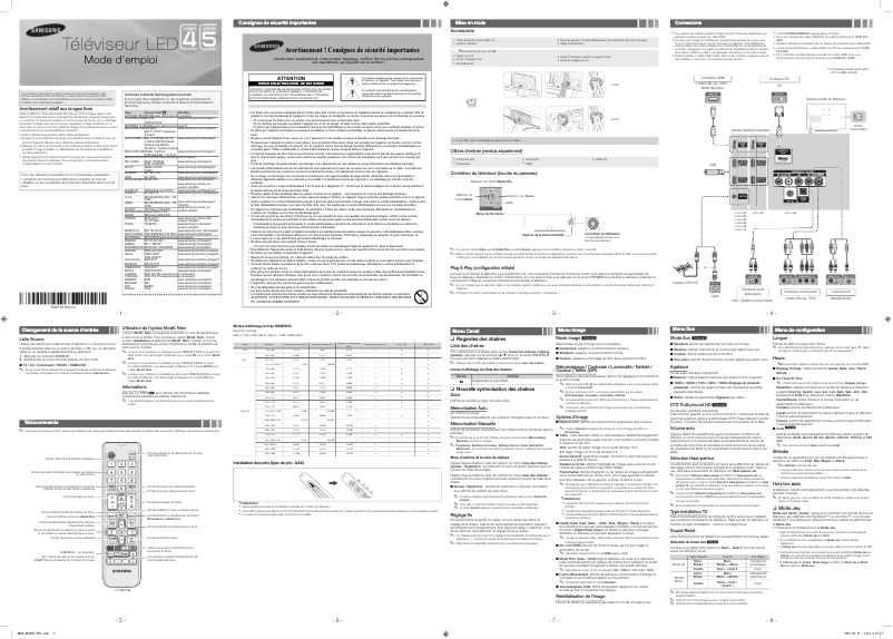 Page 1 of the manual User Manual Samsung UA40J5100AR