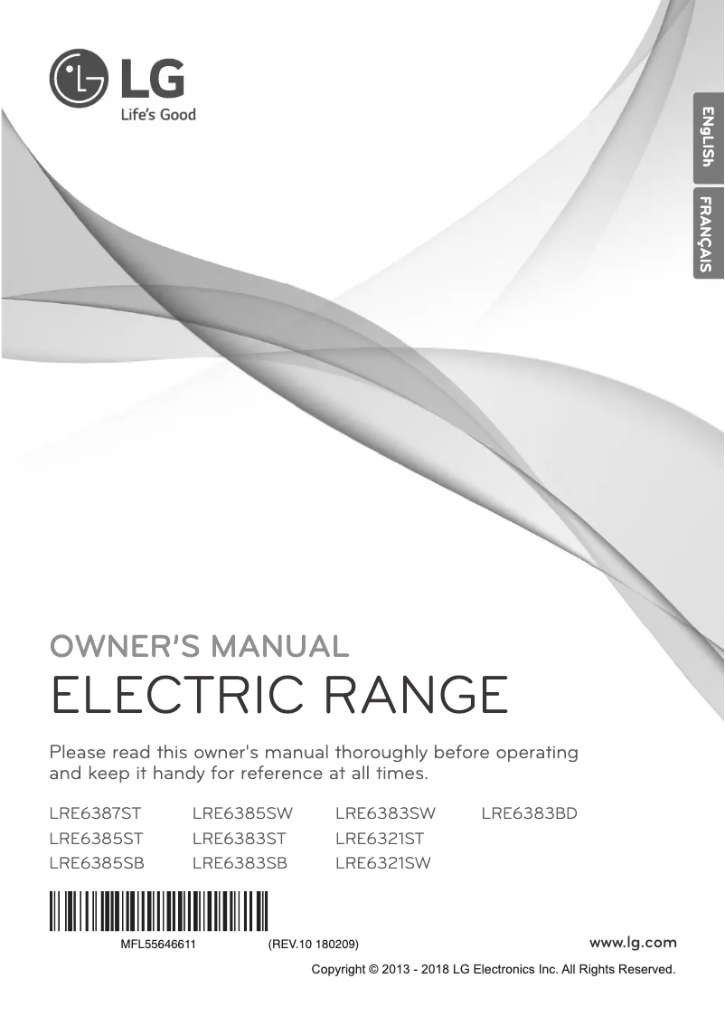 Page 1 of the manual User Manual LG LRE6321SW