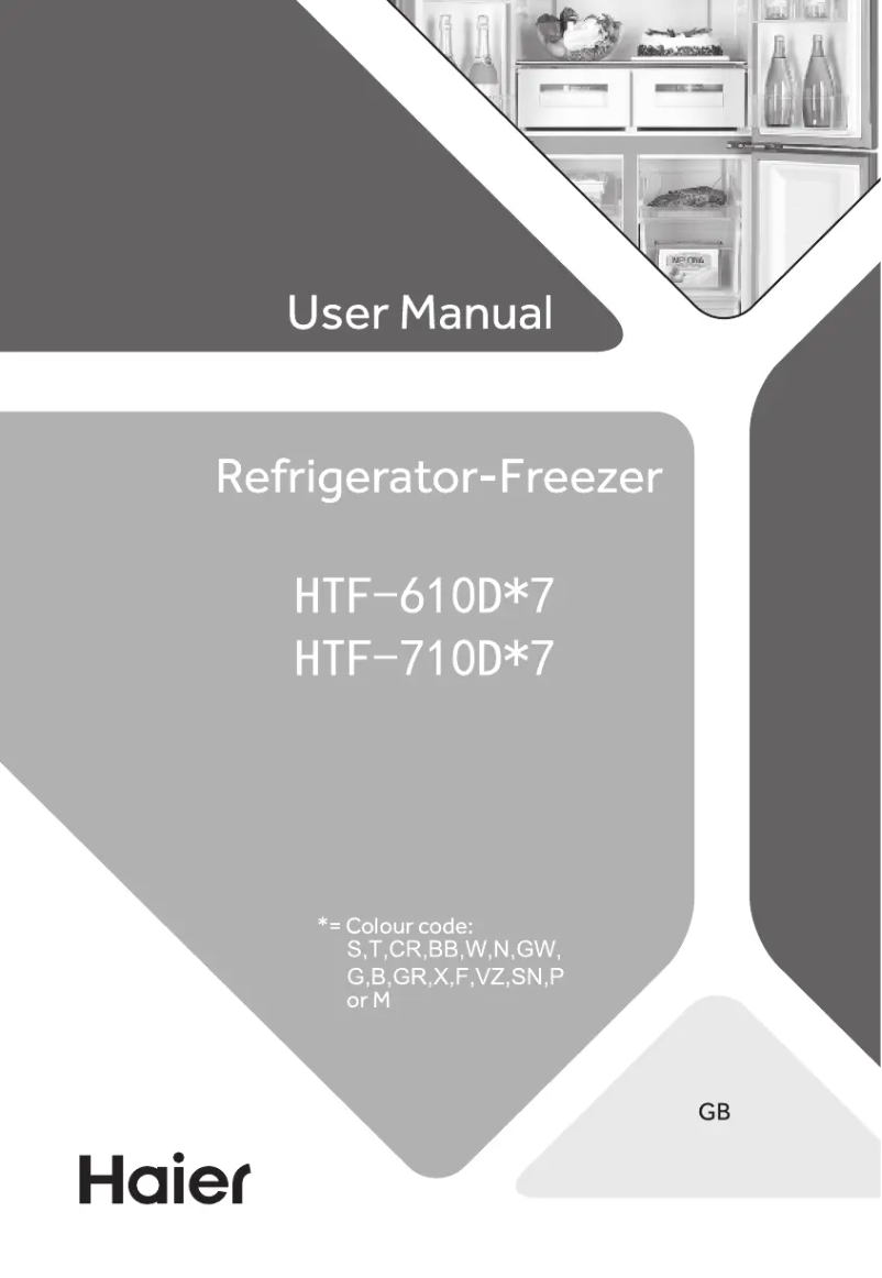 First page image of the manual for HTF-610DM7