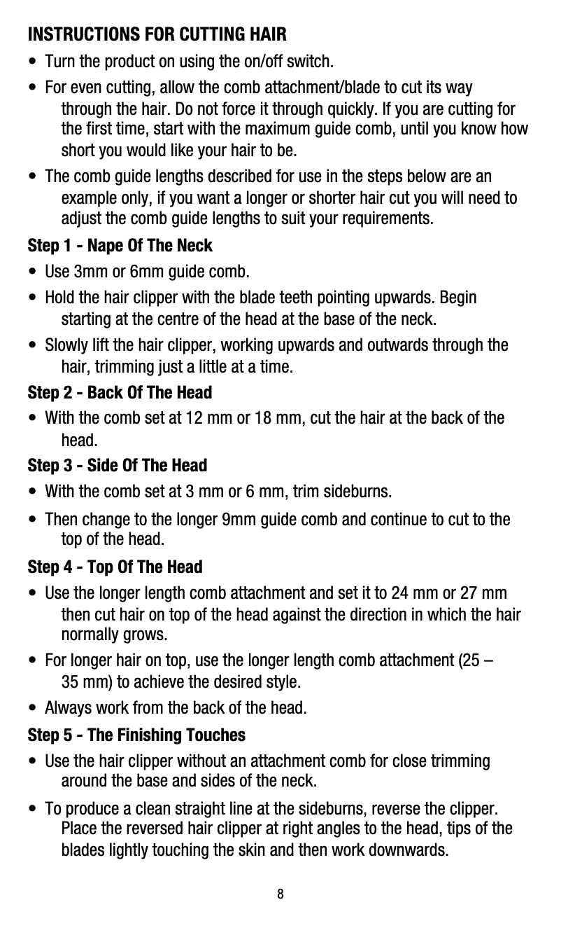 Page 1 de la notice Manuel utilisateur Remington X5 Power-X Series HC5001AU