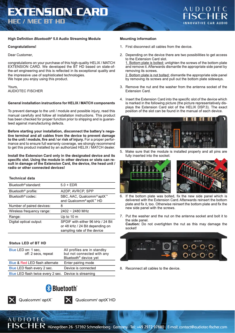 First page image of the manual for UP 7DSP