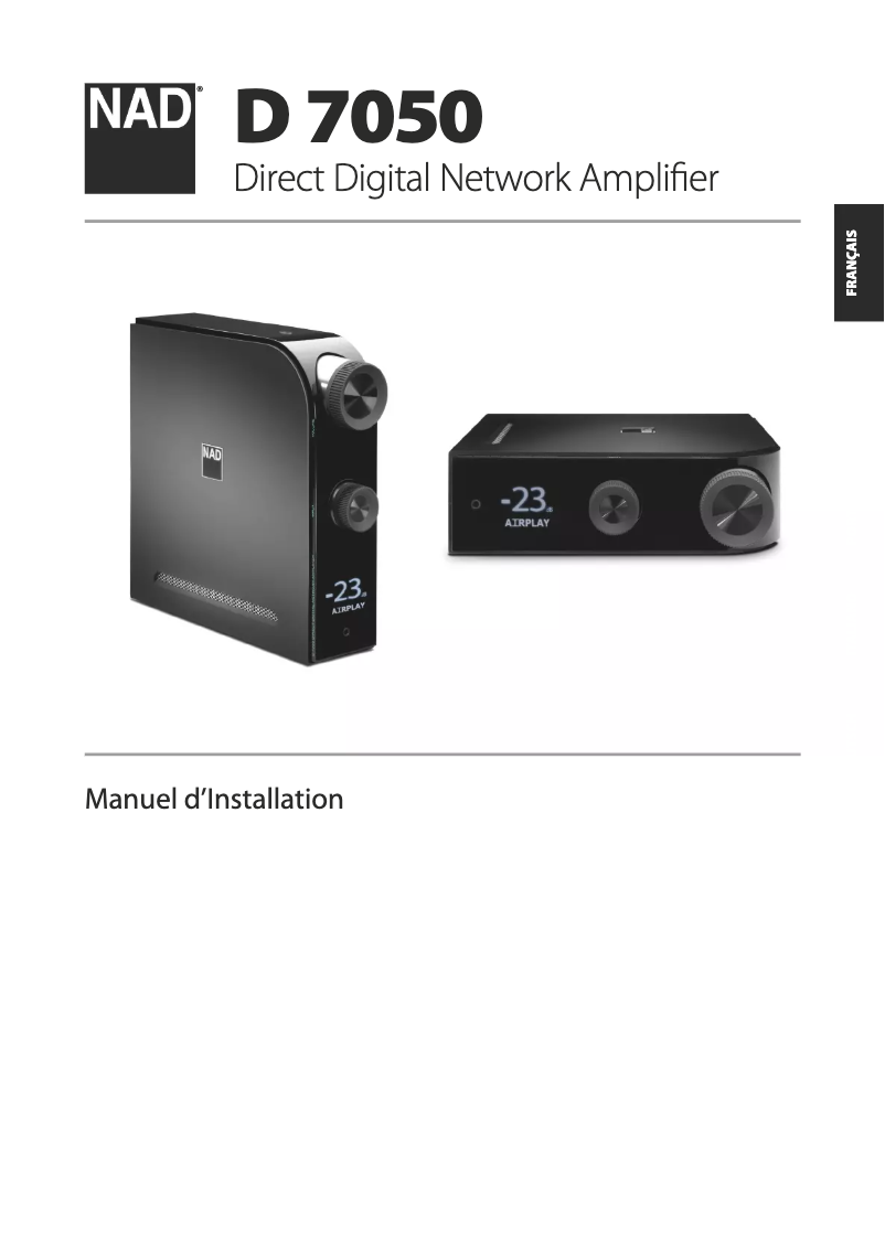 First page image of the manual for D7050