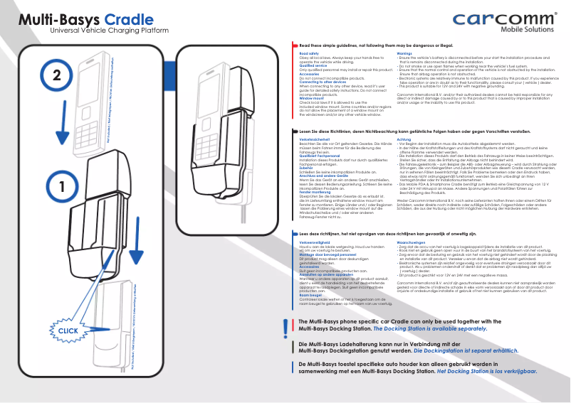 First page image of the manual for CMBS-420
