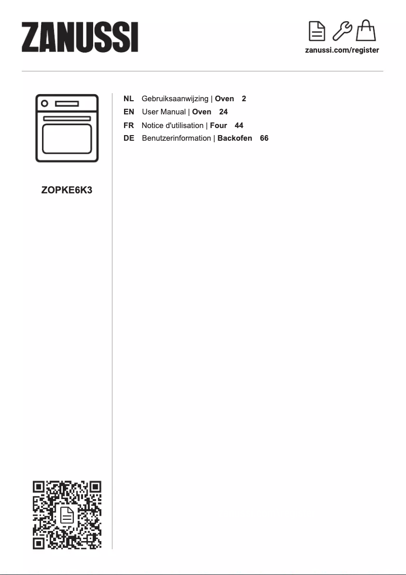 First page image of the manual for ZOPKE6K3