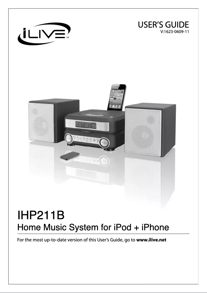 Page 1 of the manual User Manual iLive IHP211B