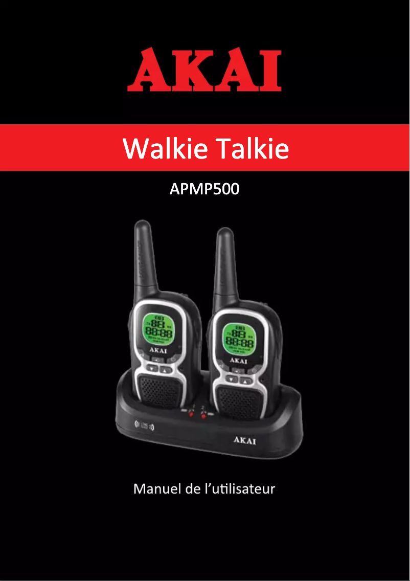 Page 1 of the manual User Manual AKAI APMP500