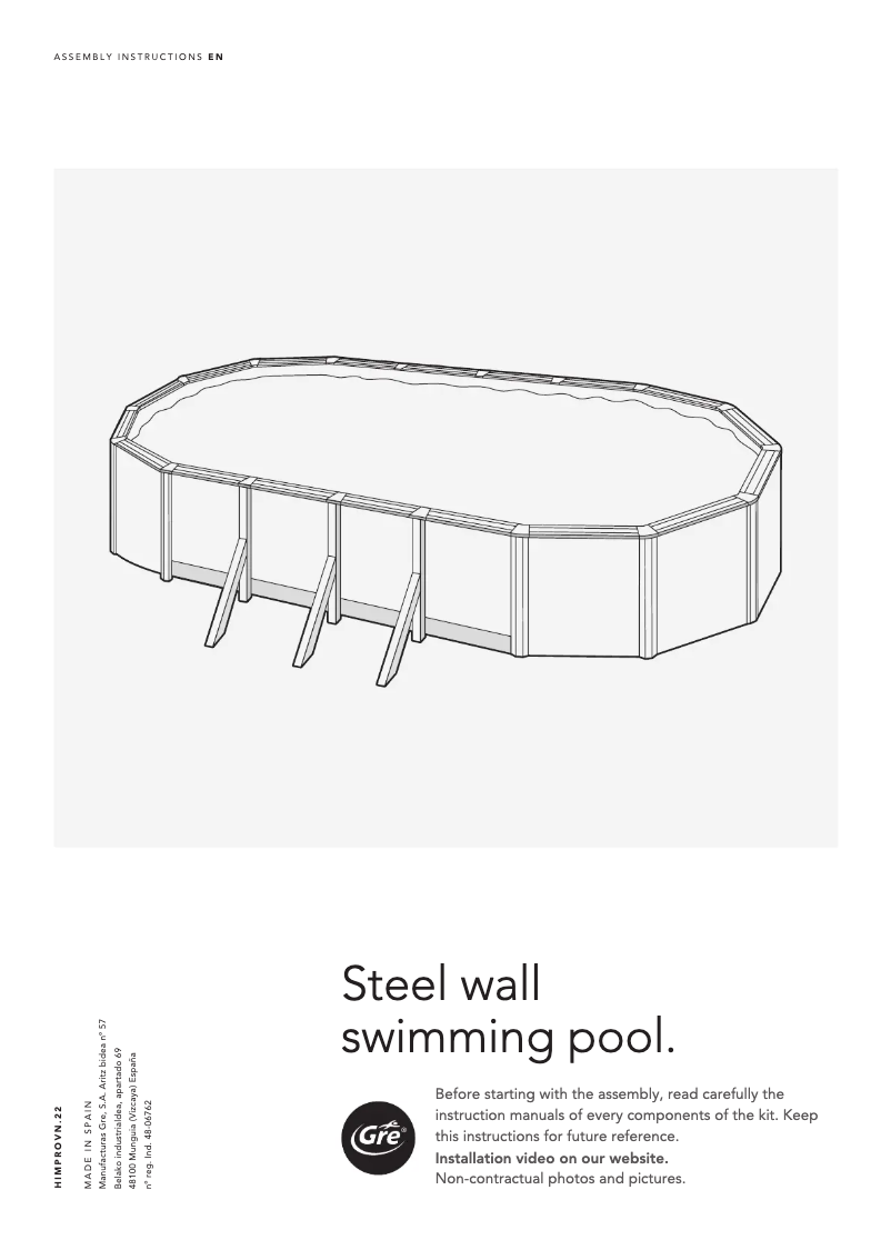 Page 1 of the manual User Manual Gre KIT500N