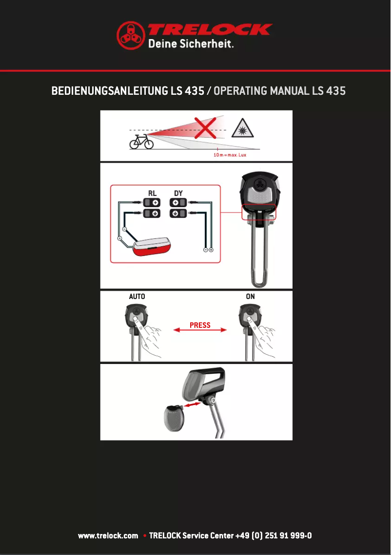 First page image of the manual for LS 435