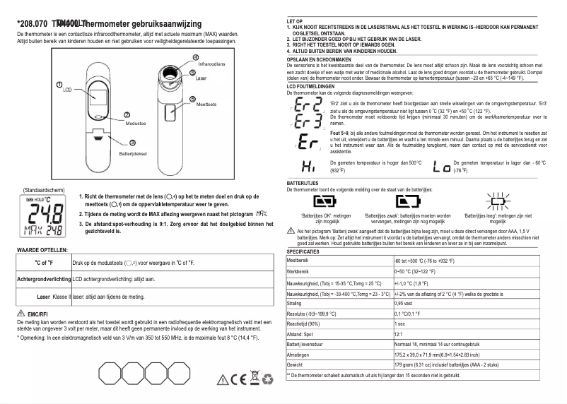 First page image of the manual for 208070