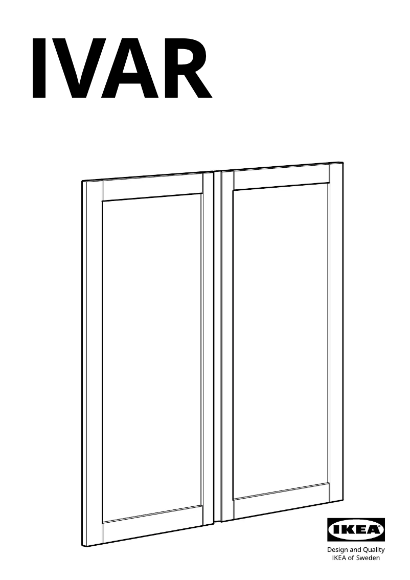 Page 1 of the manual User Manual Ikea IVAR 705.345.65