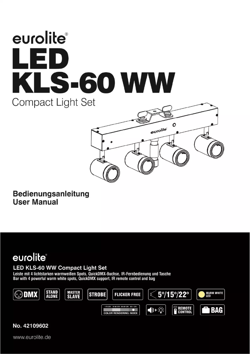 Page 1 of the manual User Manual Eurolite LED KLS-60 WW