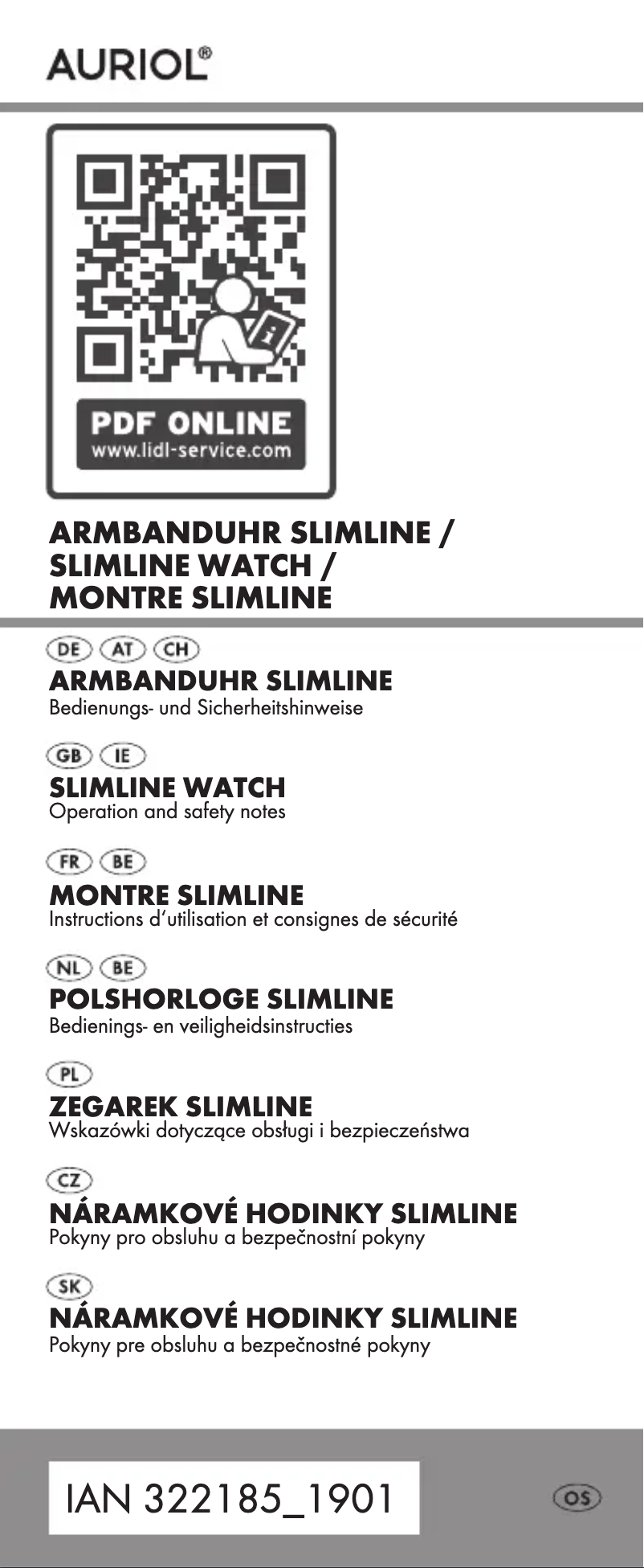 Page 1 of the manual User Manual Auriol IAN 284967